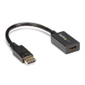 StarTech.com DisplayPort to HDMI Adapter - DP 1.2 to HDMI Video Converter 1080p - DP to HDMI Monitor/TV/Display Cable Adapter Dongle - Passive DP to HDMI Adapter - Latching DP Connector - 0.21 m - DisplayPort - HDMI - Male - Female - Straight